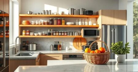 organização da cozinha