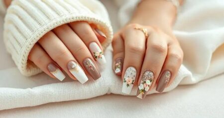 unhas decoradas simples