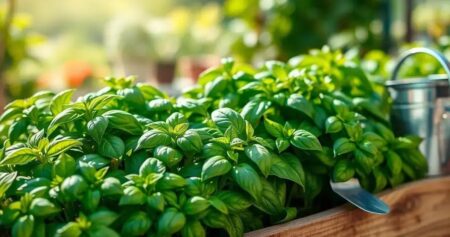 como plantar manjericão