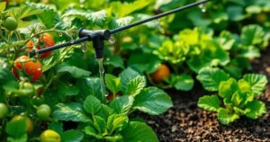 irrigação para horta