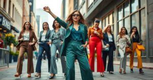looks com calça pantalona