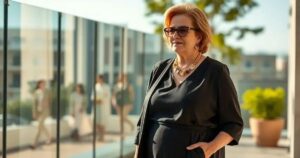 moda para mulheres de 50 anos plus size