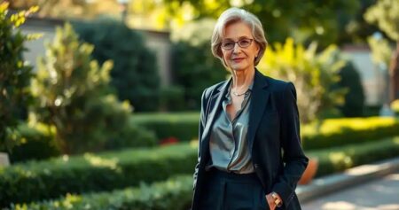 moda para senhoras de 60 anos elegantes