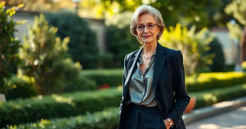 moda para senhoras de 60 anos elegantes
