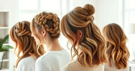penteados fáceis para o dia a dia cabelo médio