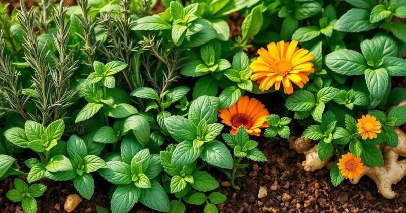 plantas medicinais para horta