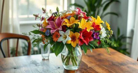 presentear com flores