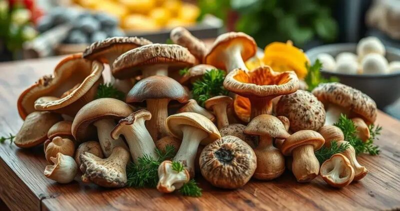 receitas com cogumelos