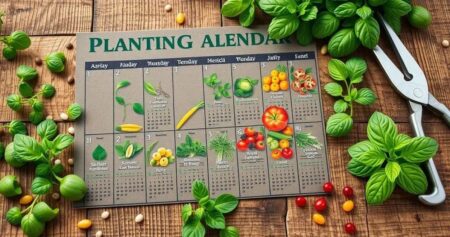 calendário de plantio horta