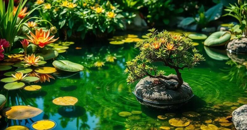 como fazer um lago no jardim