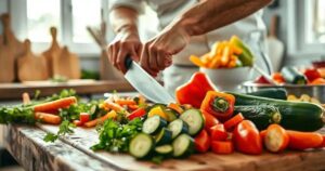 dicas para cortar legumes
